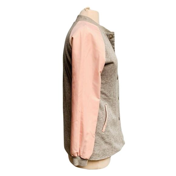 Raglan Colorblock Contrast Varsity Jacket - Picture 5 of 11